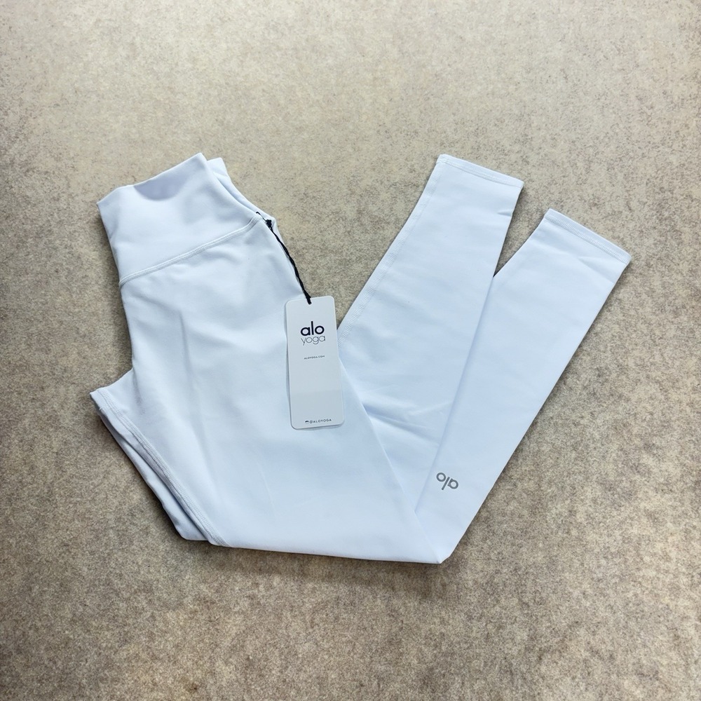 NWT Alo High Waist Airbrush Highline Leggings Yoga Women's Small White Brand New